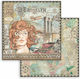 Stamperia Sir Vagabond Aviator Lady Scrapbooking Leaves Double Sided