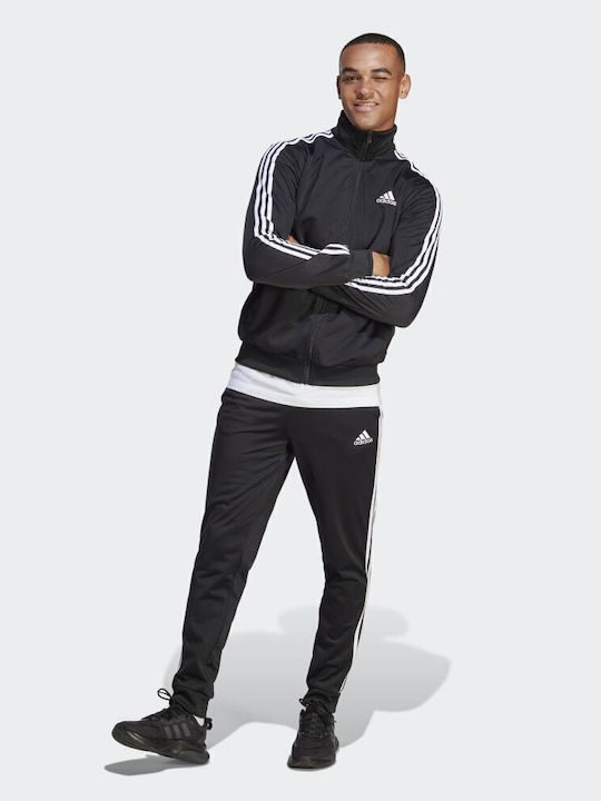 Sportswear Basic Σετ Φόρμας Γυαλιστερό με Λάστιχο Μαύρο