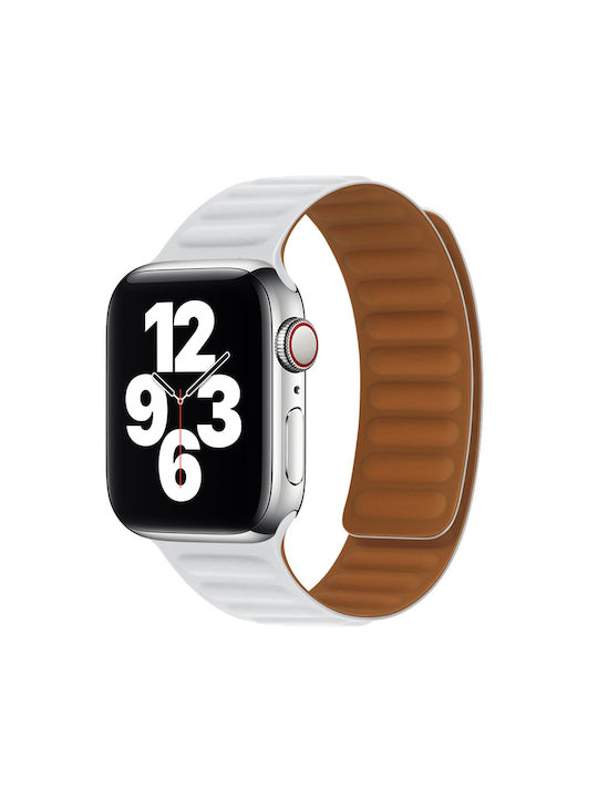 Techsuit Watchband W035 Λουράκι Σιλικόνης Λευκό (Apple Watch 42/44/45mm)