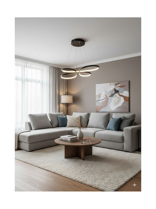 GloboStar Butterfly Pendant Light Black 71x52cm