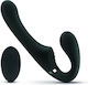 No Parts Trägerlos Strap On mit Dildo 22cm mit Vibration in Schwarz Farbe