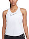 Nike One Καλοκαιρινή Γυναικεία Μπλούζα Αμάνικη Λευκή