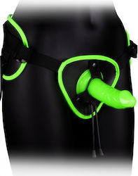 Shots Ouch Glow In The Dark Harness με Dildo σε Πράσινο Χρώμα