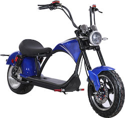 WheelnWater Harley GM-01 Ηλεκτρικό Μηχανάκι Ισχύος 2000W 20Ah Μπλε