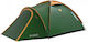 Husky Bizon 3 Classic Camping Tent Igloo Green with Double Cloth for 3 People 410x230x135cm