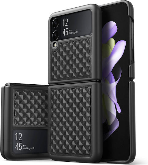 Dux Ducis Venice Заден Калъф от Изкуствена Кожа Черен (Galaxy Z Flip4)