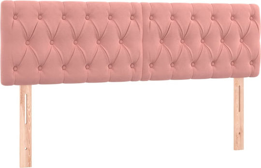vidaXL Fabric Pink Bed Headboard 80x78cm