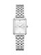 Rosefield The Octagon Women's Watch with Silver Metal Bracelet