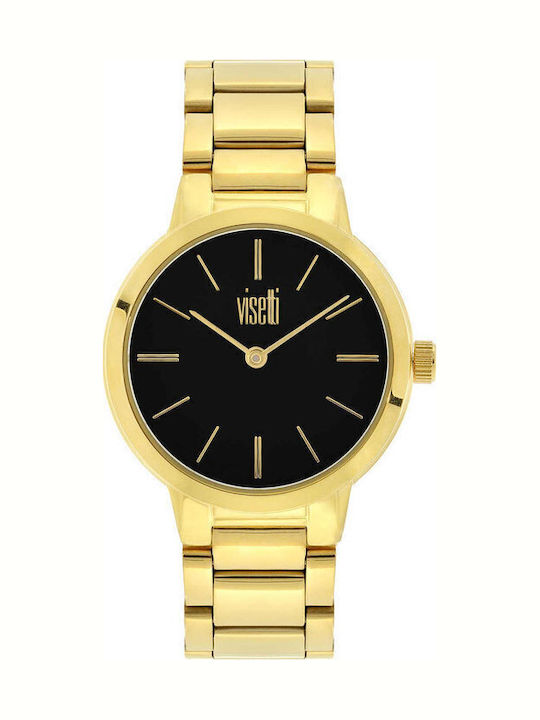Visetti Dreamy Women's Watch with Gold Metal Br...