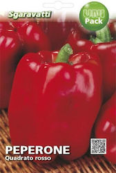 Sgaravatti Quadrato Rosso Peppers Seed 5gr