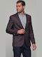 Men's Suit Jacket Slim Fit Burgundy