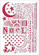 Stamperia Stencil Designs Moon Star and Writings