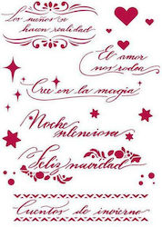 Stamperia Schablonen Designs Spanish quotes