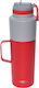 Asobu Twin Pack Μπουκάλι Θερμός Ανοξείδωτο 900ml Κόκκινο