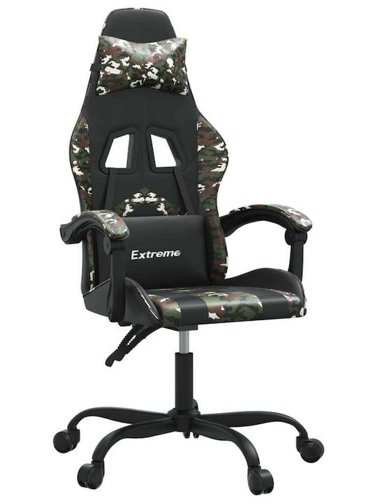 vidaXL 349602 Καρέκλα Gaming Δερματίνης Μαύρο/Camo