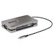 StarTech USB-C Docking Station mit HDMI 4K PD Ethernet und Verbindung 2 Monitore Gray (DKM31C3HVCPD)