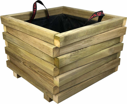 Tesias Pot Wooden 50x50x36cm.