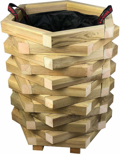 Tesias Pot Wooden 52x45x60cm.