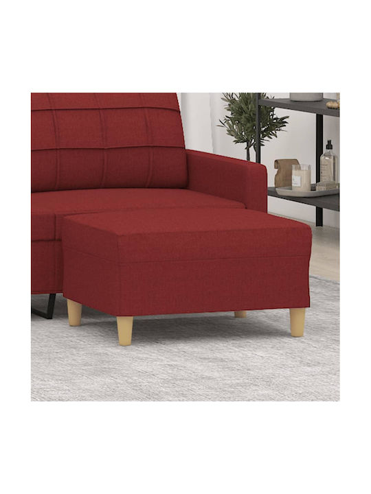 Stoff Fußhocker Burgundisch 70x55x41cm