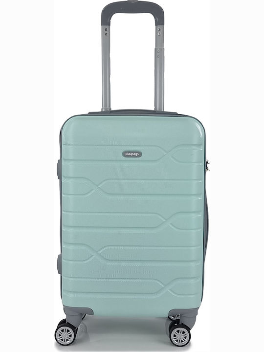 Playbags Βαλίτσα Ταξιδίου Καμπίνας Σκληρή Μέντα με 4 Ρόδες Ύψους 52εκ.