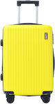 Amber AM1004 Μεσαία Βαλίτσα με ύψος 65cm σε Κίτρινο χρώμα