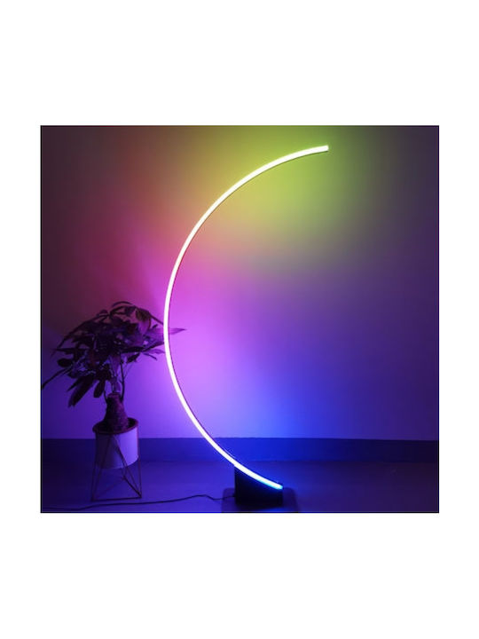 Modern LED Floor Lamp Built-in LED RGB H142cm Black E03114