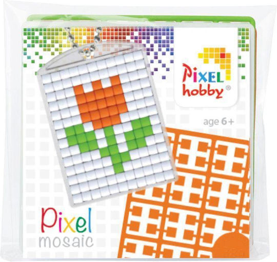 Pixel Hobby Μωσαϊκό Μπρελόκ Λουλούδι για Παιδιά 6+ Ετών