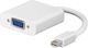 ATC Converter mini DisplayPort male to VGA female White 1pcs 02.002.0003