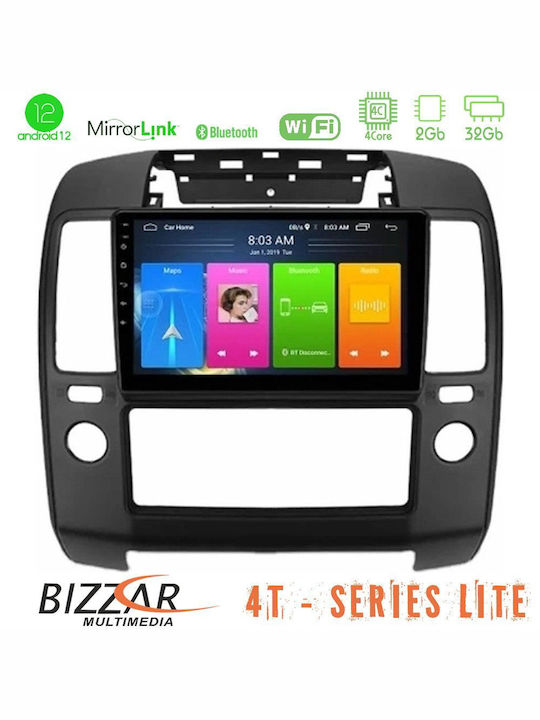 Bizzar Auto-Audiosystem für Nissan Navara / Pfadfinder 2004-2016 (Bluetooth/USB/WiFi/GPS/Apple-Carplay/Android-Auto) mit Touchscreen 9"