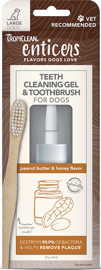 Tropiclean Peanut Butter & Honey Gel για Σκύλους κατά της Πέτρας & Πλάκας 59ml