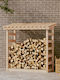 vidaXL Hölzernes Box Holzlagerung 108x64.5x110cm Beige