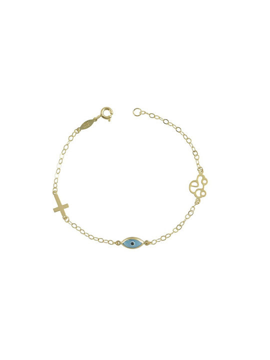 Children's gold bracelet 9K with peephole (BP000919)