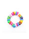 Children's elastic bracelet with wooden beads colorful ready 40mm