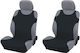 AMiO Cotton Seat Covers Set 2pcs Shirts Black /AM