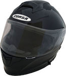 Corsa CF158 Black Gloss Motorradhelm Aufklappbar