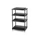 Solidsteel S5-4 Rack 4 Nivele Negru 58.4x101x43cm