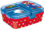 Super Mario Πλαστικό Παιδικό Δοχείο Φαγητού Κόκκινο Μ19.5 x Π16.5 x Υ6.7cm