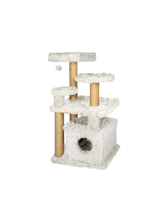 Glee Irida Soft Scratching Post Cat Trees Gray 5 levels 65x73x111cm