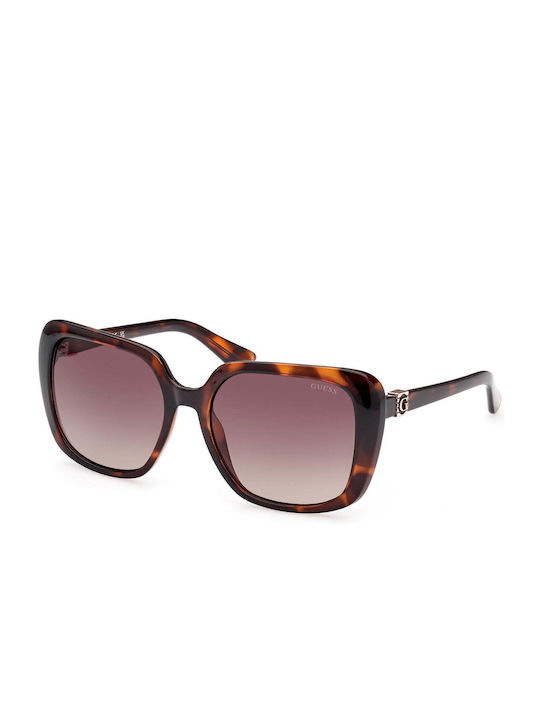 Guess Women's Sunglasses with Brown Tartaruga Plastic Frame and Brown Gradient Lens GU7863 52F