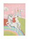 Klonaras Kids Synthetic Rug Unicorn 133x190cm
