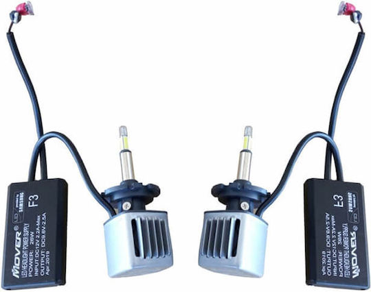 Auto Gs Λάμπες Αυτοκινήτου D2 F3 LED 12V 2τμχ