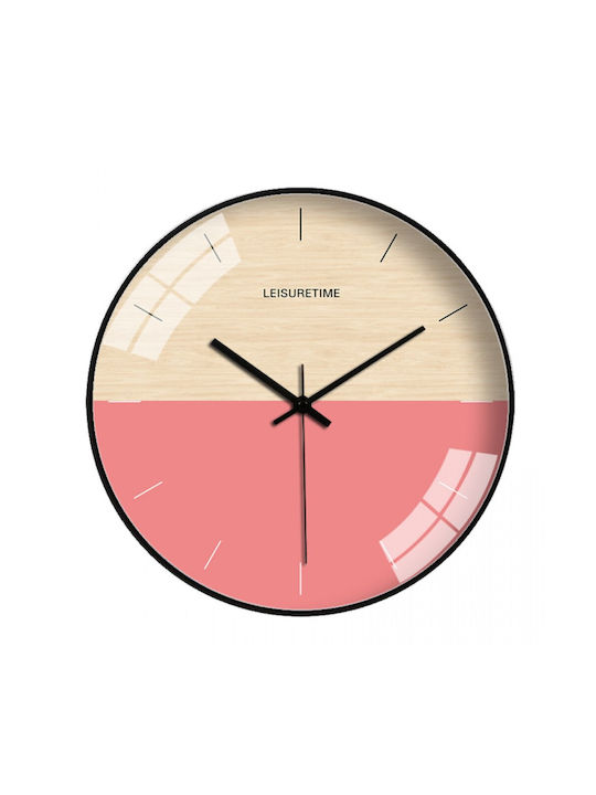 Etoile Ρολόι Τοίχου Πλαστικό Ροζ 30cm