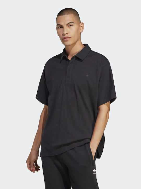 Adidas Premium Essentials Ανδρικό T-shirt Polo Μαύρο