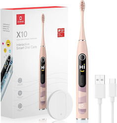 OClean X10 Smart Electric Toothbrush with Timer Pink
