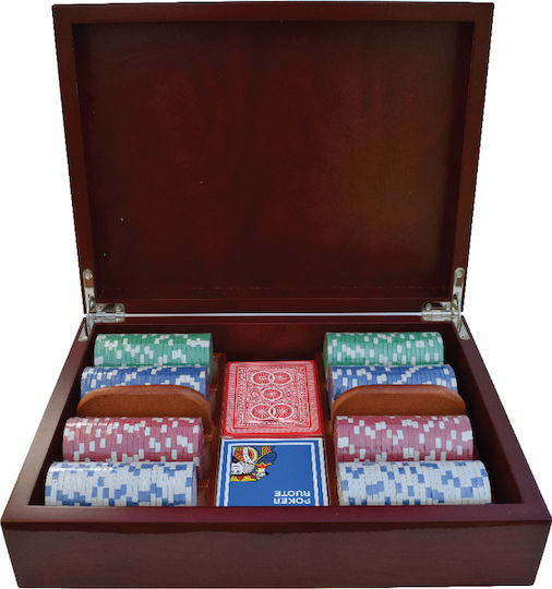 Set 200 Fise de Poker 11.5gr în Caseta