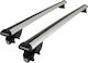 Farad Car Roof Bars Aluminum for Volvo V60 5D 2015-2018 & 2019 Set with Roof Rack Legs and Lock Silver