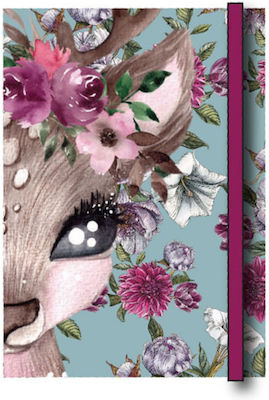 Back Me Up Deer Notebook Ruled with Elastic