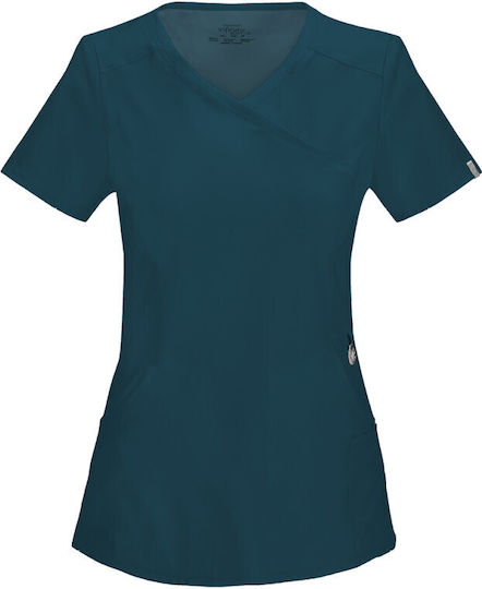 Cherokee CKE2625Α Women's Petrol Blue Medical Blouse