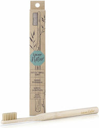 Lacer Natur Manual Toothbrush Bamboo Medium Beige 1pcs