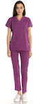 Leon 101MR Women's Pants & Blouse Set Purple